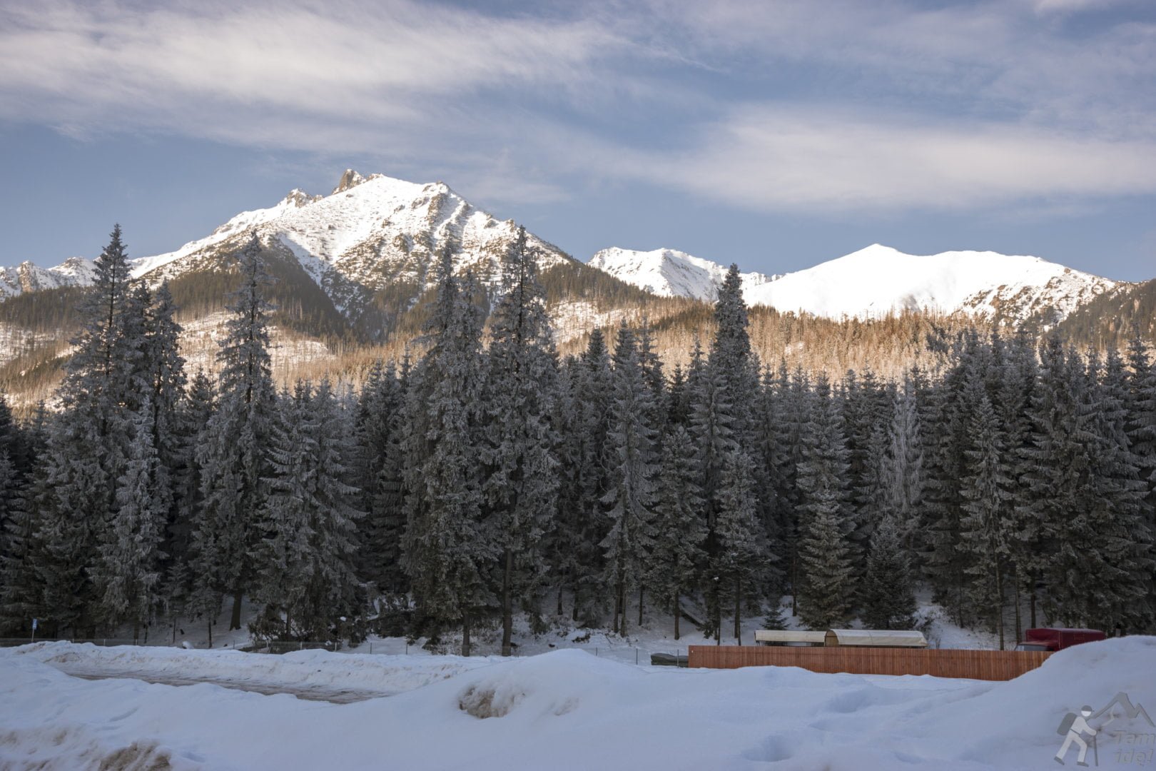 Widok z początku szlaku nad Morskie Oko