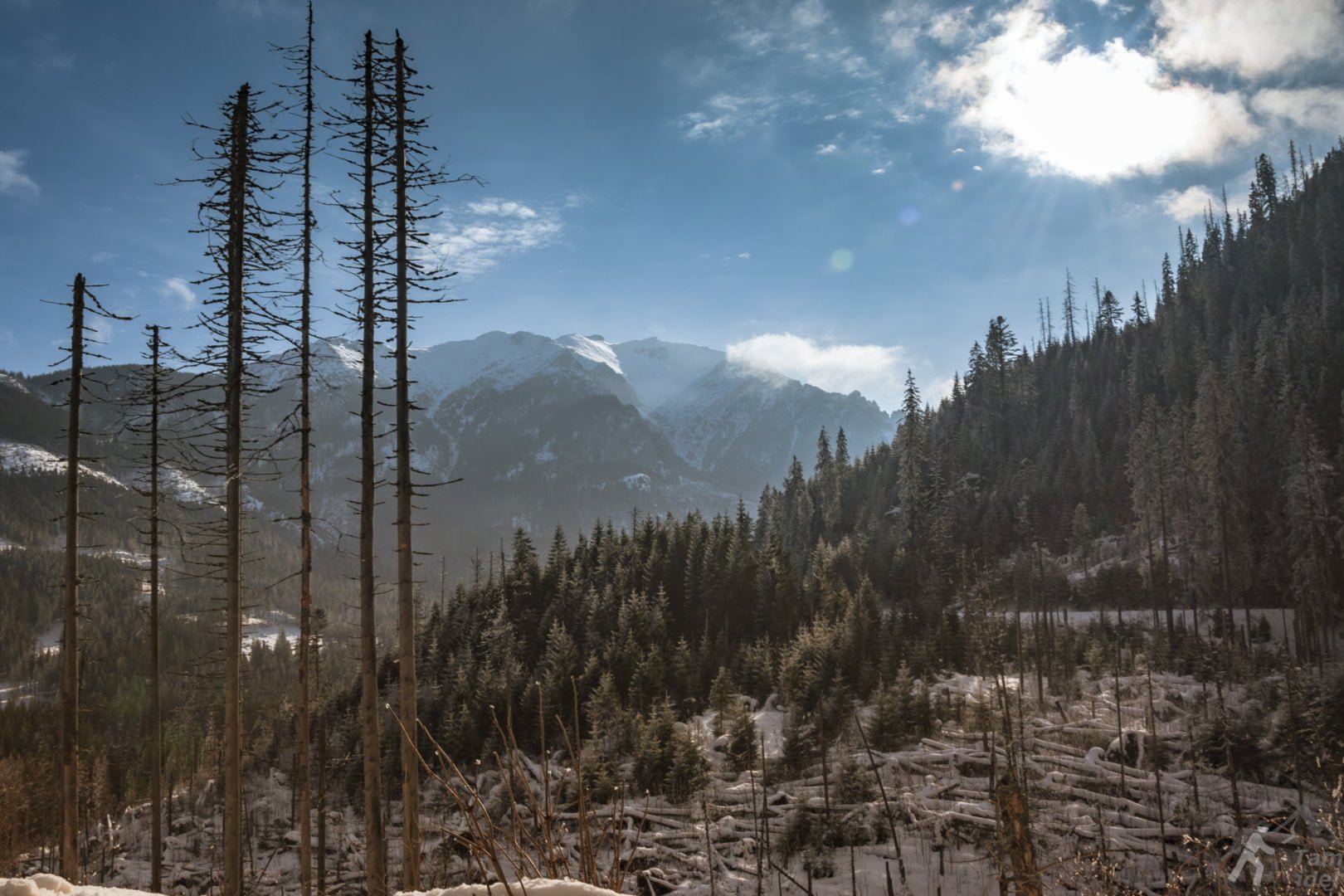 Takie widoczki towarzyszą nam w drodze nad Morskie Oko