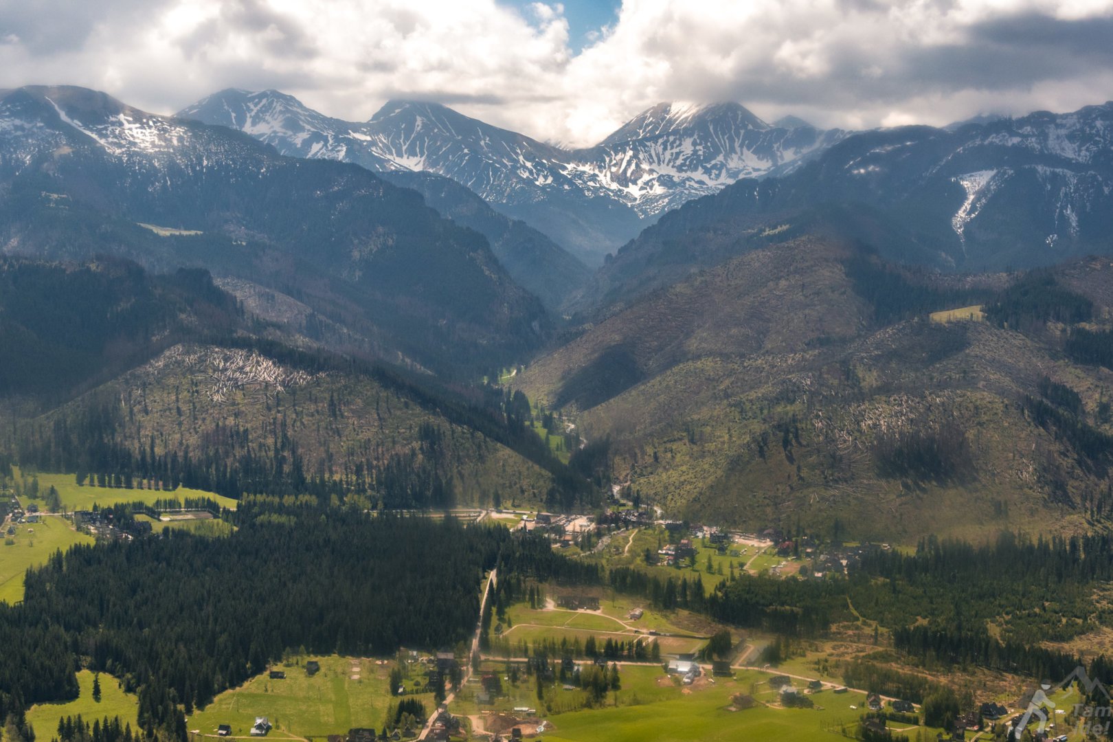 Dolina Kościeliska panorama z góry