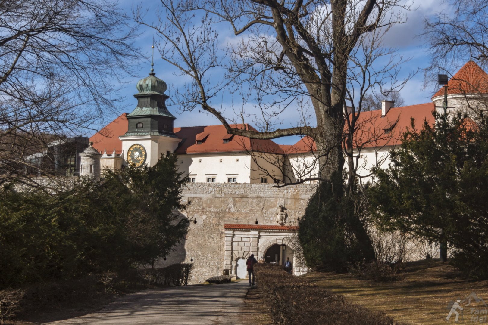 Brama zamku Pieskowa skała