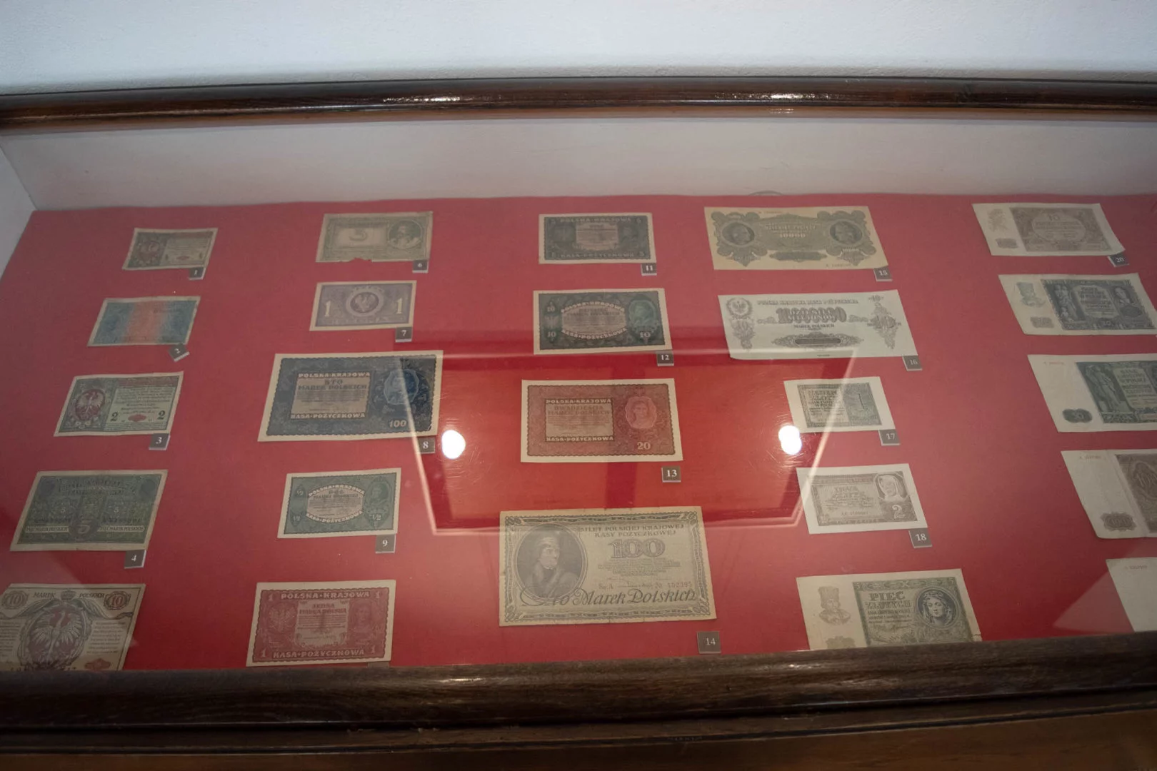 Wystawa banknotów na zamku w Będzinie